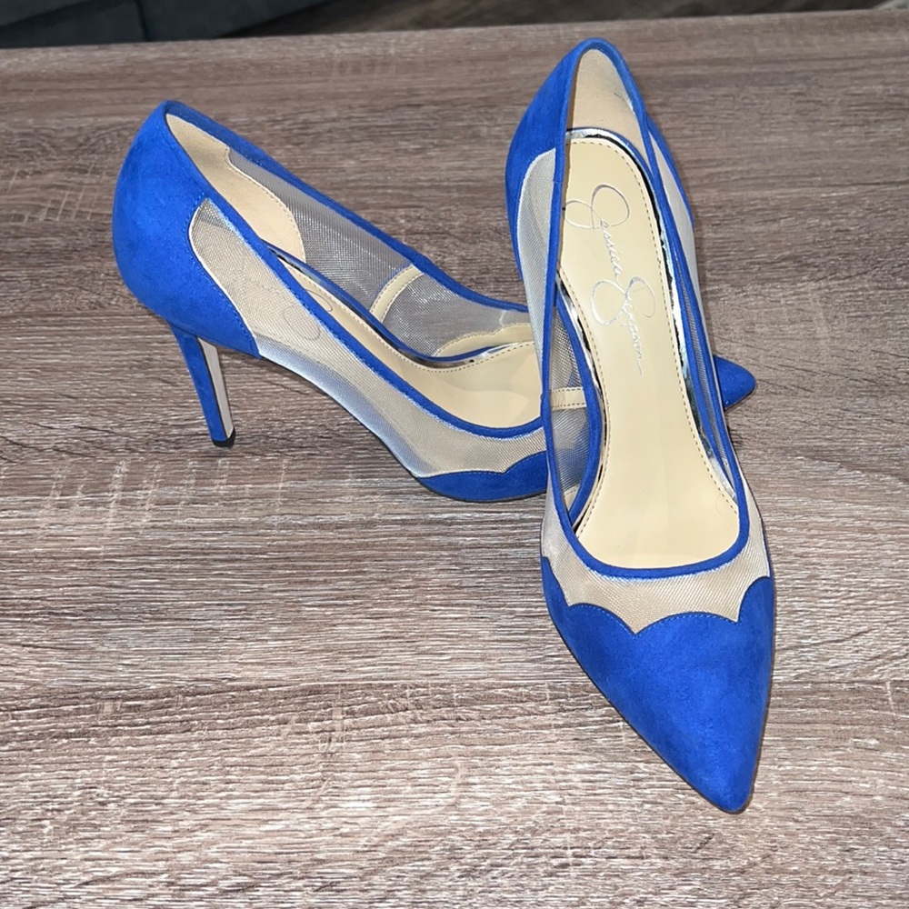 Blue heels